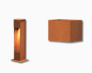 Cortenstaal buitenlampen