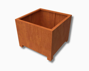 Cortenstaal plantenbak met pootjes