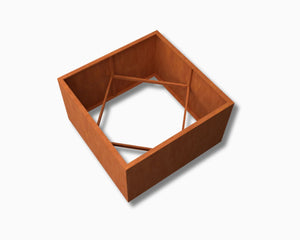 Cortenstaal plantenbak zonder bodem