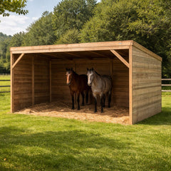 Paarden schuilstal