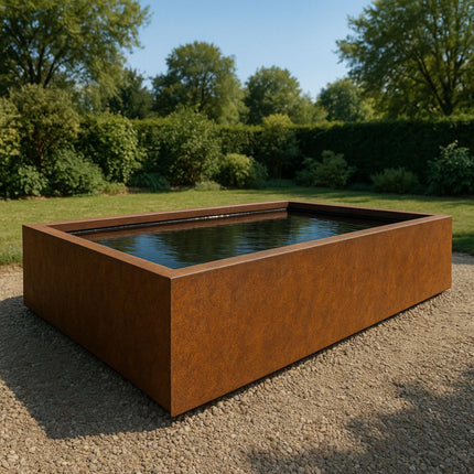 Geroba Estani vijver cortenstaal 300x150x60cm 266kg