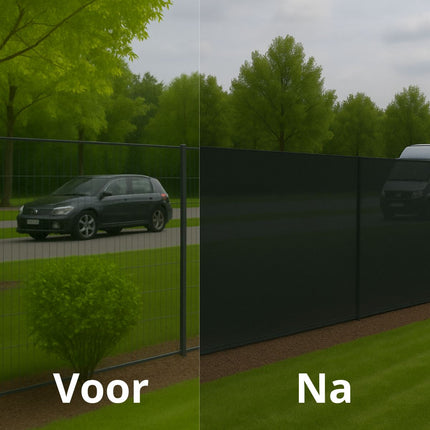 Mampara de privacidad Practo 95% 2500x180 cm - negra