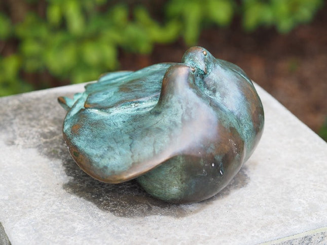 Bronzen beeld 2 Duiven 11x18x18cm