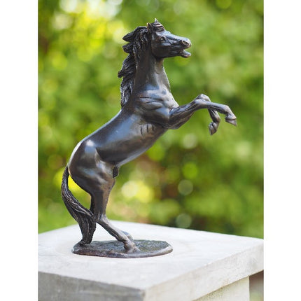 Bronzen beeld Klein steigerend paardje 24x7x19cm