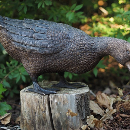 Bronzen beeld Eend 30x22x57cm