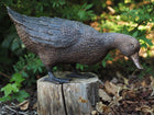 Bronzen beeld Eend 30x22x57cm