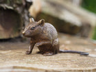 Bronzen beeld Muis 6x4x13cm