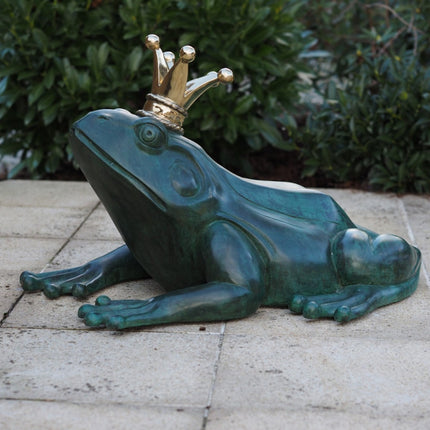Bronzen beeld Kikkerprins  50x60x80cm