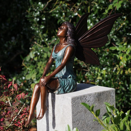 Bronzen beeld Fee 55x30x50cm 7kg