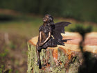 Bronzen beeld Zittende Engel 16x7x14cm