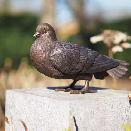 Bronzen beeld Duif 17x10x27cm