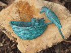 Bronzen beeld Vogelnest 14x8x22cm