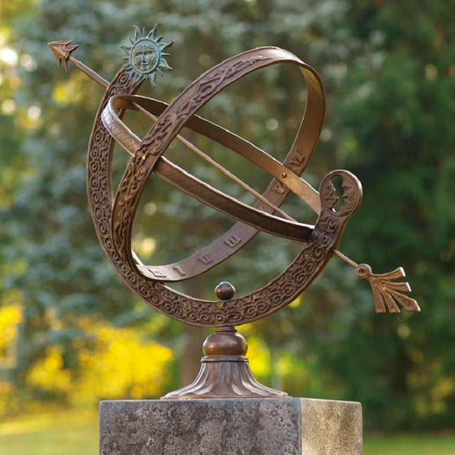 Bronzen Zonnewijzer  48 cm 48x30x30cm