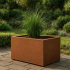 Geroba Artesa cortenstalen plantenbak rechthoek 100x40x40cm