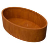 Geroba Ovalu cortenstalen plantenbak 200x120x60 cm 60kg