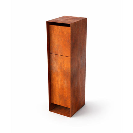 Buzón de paquetes Geroba Pakun de acero corten