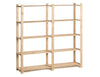 Practo Houten opbergrek 175x175x40 cm – 5 legborden