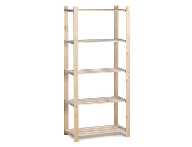 Practo Houten opbergrek 175x80x40 cm – 5 legborden