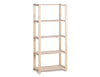 Practo Houten opbergrek 175x80x40 cm – 5 legborden