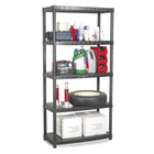 Practo Kunststof opbergrek 185x85x40 cm – 5 legborden