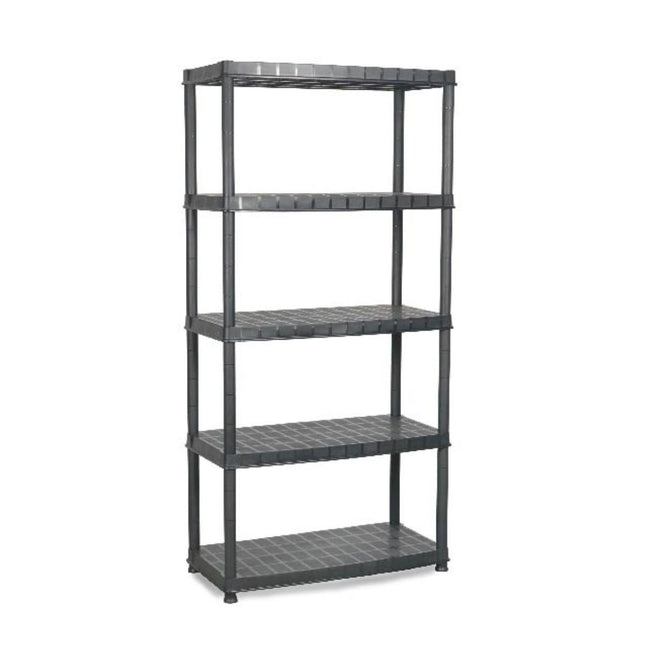 Practo Kunststof opbergrek 185x91x45 cm – 5 legborden