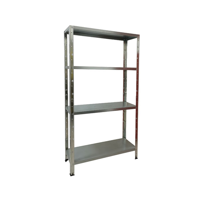 Practo Metalen Rek Heavy Duty 150x75x30 cm – 4 legborden – Zwart