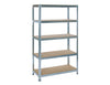 Practo Metalen Rek Heavy Duty 180x120x45 cm – 5 legborden – Grijs