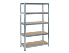 Practo Metalen Rek Heavy Duty 180x120x45 cm – 5 legborden – Grijs