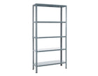 Practo Metalen opbergrek 180x90x30 cm – 5 legborden – Grijs