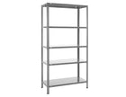 Practo Metalen opbergrek 180x90x40 cm – 5 legborden – Galva