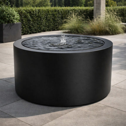 Ronde aluminium watertafel met fontein 120x70cm 43kg