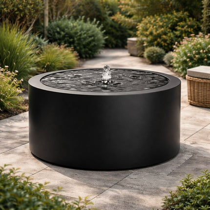 Ronde aluminium watertafel met fontein 120x70cm 43kg