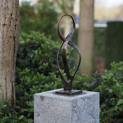 Bronzen beeld Abstract sculptuur 42x13x13cm - Doika - Bronzen beeld - Doika - 5410807028537 - AN2853BR-BI