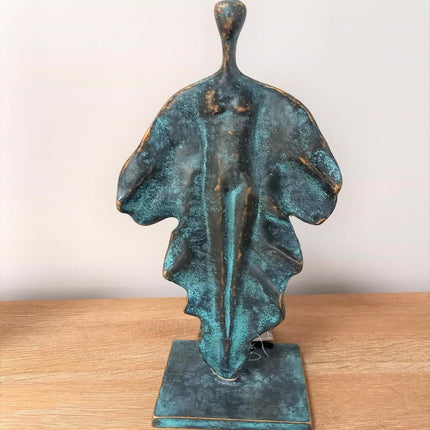 Bronzen beeld Blad sculptuur 35x11x14cm - Doika - Bronzen beeld - Doika - 5410807028919 - AN2891BR-VI
