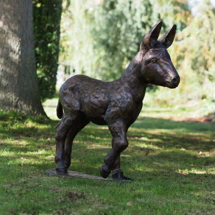 Bronzen beeld Ezel veulen 93x30x90cm 26kg - Doika - Bronzen beeld - Doika - 5410807119235 - PB61192-3