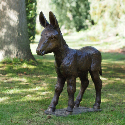 Bronzen beeld Ezel veulen 93x30x90cm 29kg - Doika - Bronzen beeld - Doika - 5410807119242 - PB61192-4
