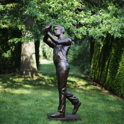 Bronzen beeld Golfspeler 220x70x55cm - Doika - Bronzen beeld - Doika - 5410807882382 - B88238