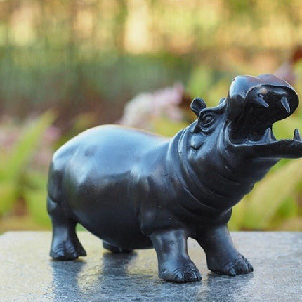 Bronzen beeld Hippo 12x7x20cm - Doika - Bronzen beeld - Doika - 5410807004081 - AN0408BR-B