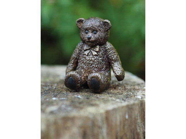 Bronzen beeld Kleine teddy beer 8x7x7cm - Doika - Bronzen beeld - Doika - 5410807215296 - AN1529BR-B