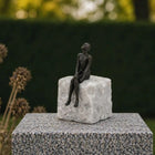 Bronzen Beeld Looking At The Sky 9x9x13 cm - Doika - Bronzen beeld - Thermobrass - 5410807015674 - BS1567B