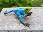 Bronzen beeld Regenwoudkikker / blauw 5x15x19cm - Doika - Bronzen beeld - Doika - 5410807009833 - AN0983BR-C