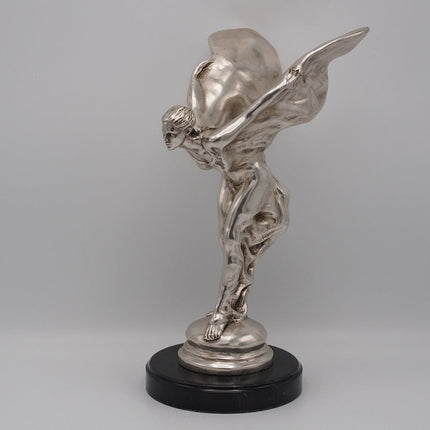 Bronzen beeld Spirit of Ecstasy verzilverd 35cm 35x15x23cm - Doika - Bronzen beeld - Doika - 5410807041864 - AN4186BR-SI
