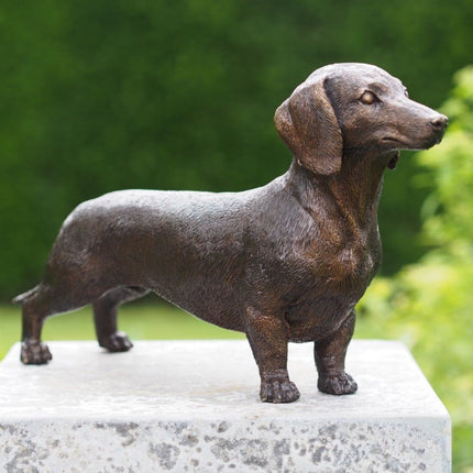 Bronzen beeld Tekkel 18x8x30cm - Doika - Bronzen beeld - Doika - 5410807013878 - BS1387B