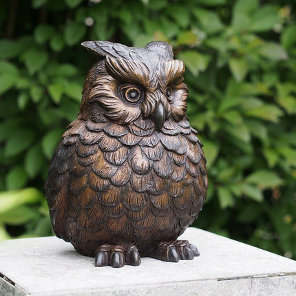 Bronzen beeld Uil 24x16x18cm - Doika - Bronzen beeld - Doika - 5410807014462 - BS1446B