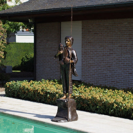 Bronzen beeld Visser 230x60x45cm 56kg - Doika - Bronzen beeld - Doika - 5410807610572 - PB61057