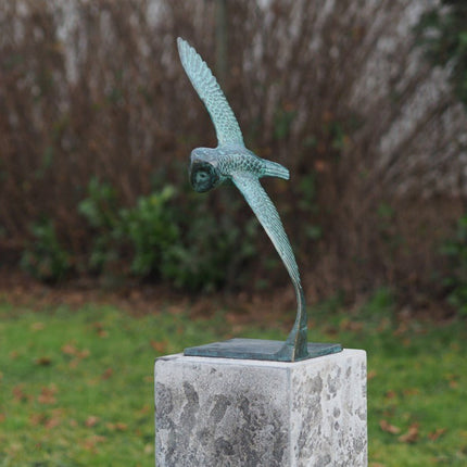 Bronzen beeld Vliegende uil 53x25x17cm - Doika - Bronzen beeld - Doika - 5410807028063 - AN2806BR-VI