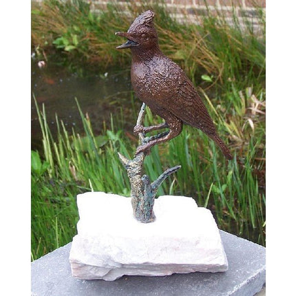 Bronzen beeld Vogel op tak 25x15x18cm - Doika - Bronzen beeld - Doika - 5410807004012 - GA0401BR-B
