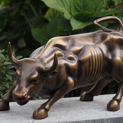 Bronzen beeld Wall street bull 24x20x42cm - Doika - Bronzen beeld - Doika - 5410807022054 - AN2205BR-B