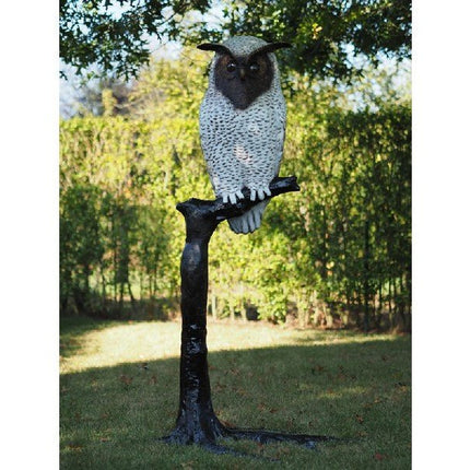 Bronzen beeld Witte Uil op tak 176x84x107cm 40kg - Doika - Bronzen beeld - Doika - 5410807074909 - B57490NC