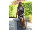Bronzen beeld Zittend meisje 55x24x28cm - Doika - Bronzen beeld - Doika - 5410807010655 - AN1065BR-B